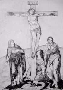 Via Crucis realizado por algunos religiosos legionarios