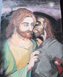 Via Crucis realizado por algunos religiosos legionarios