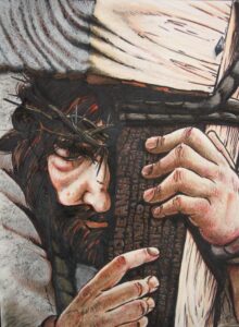 Via Crucis realizado por algunos religiosos legionarios