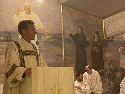 El P. Marcin Jablonski, LC, ordenado diácono en el Santuario San Juan Pablo II de Cracovia